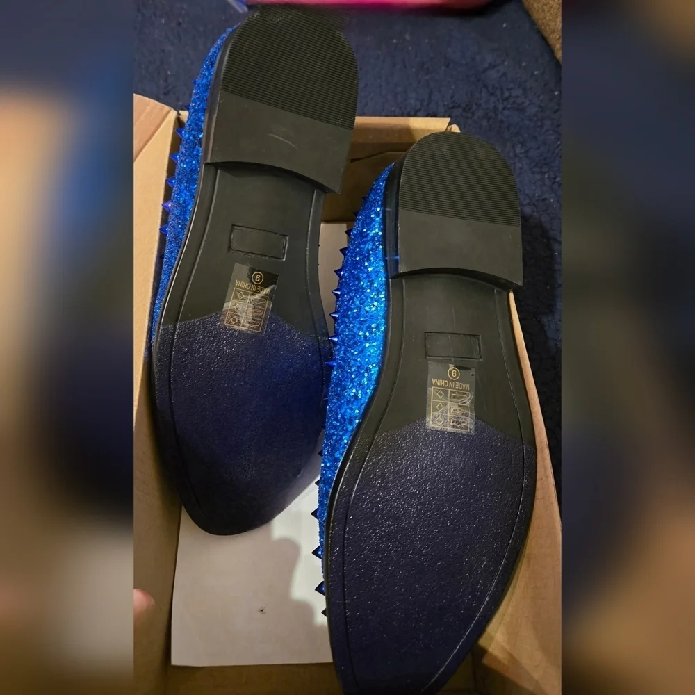 New Enzo Romeo Men's Vintage Spike Dress Loafers